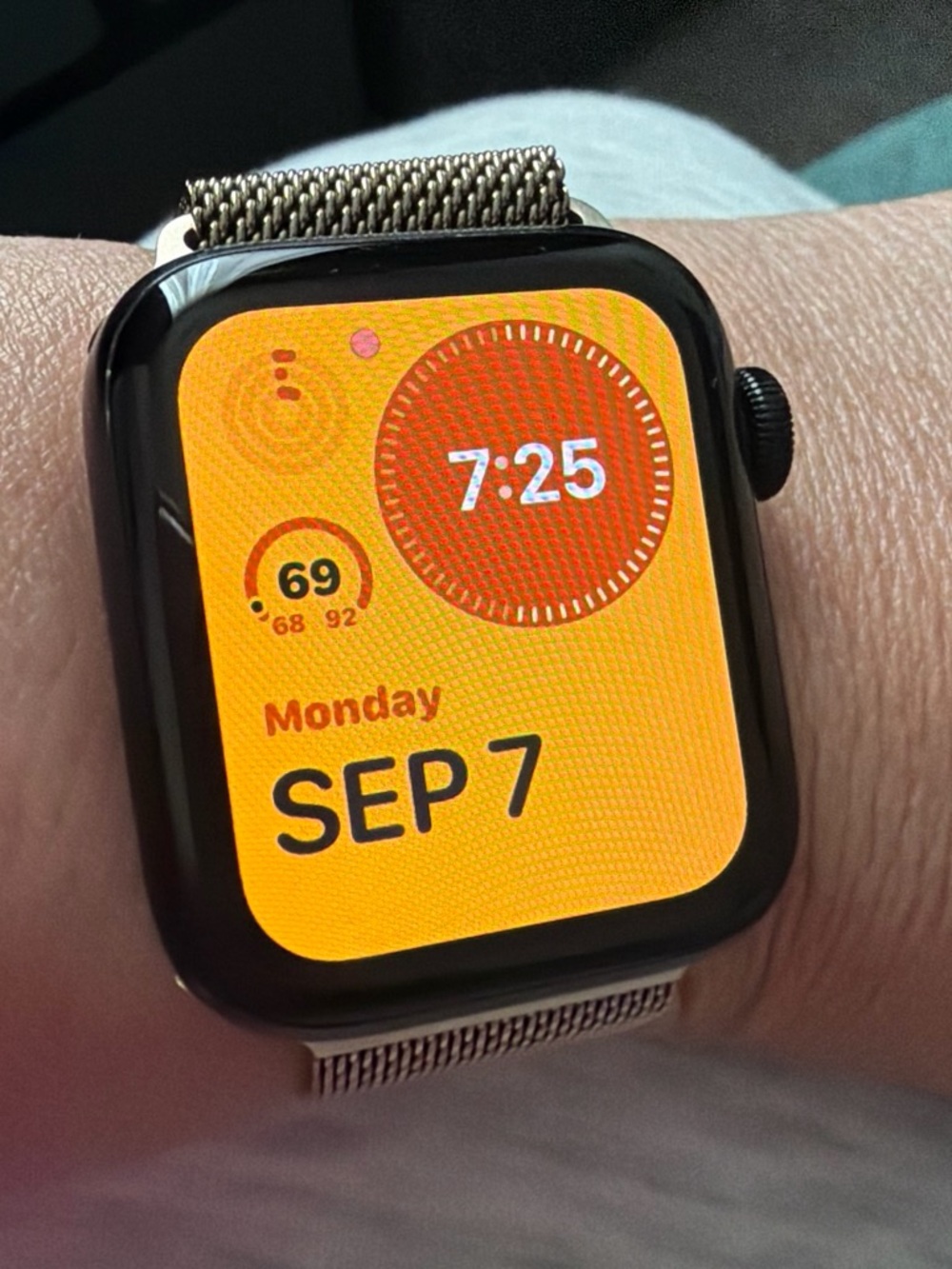 Smartwatch with black rubber original band  - Black Case